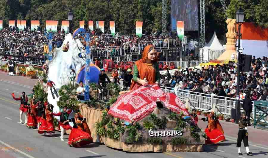 गणतंत्र दिवस परेड में उत्तराखंड की झांकी को मिला तीसरा स्थान, मुख्यमंत्री ने प्रदेशवासियों को दी बधाई