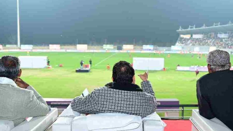 मुख्यमंत्री धामी ने हल्द्वानी स्थित गौलापार स्पोर्ट्स स्टेडियम में आयोजित हो रहे 38 वें राष्ट्रीय खेलों की विभिन्न व्यवस्थाओं का किया निरीक्षण