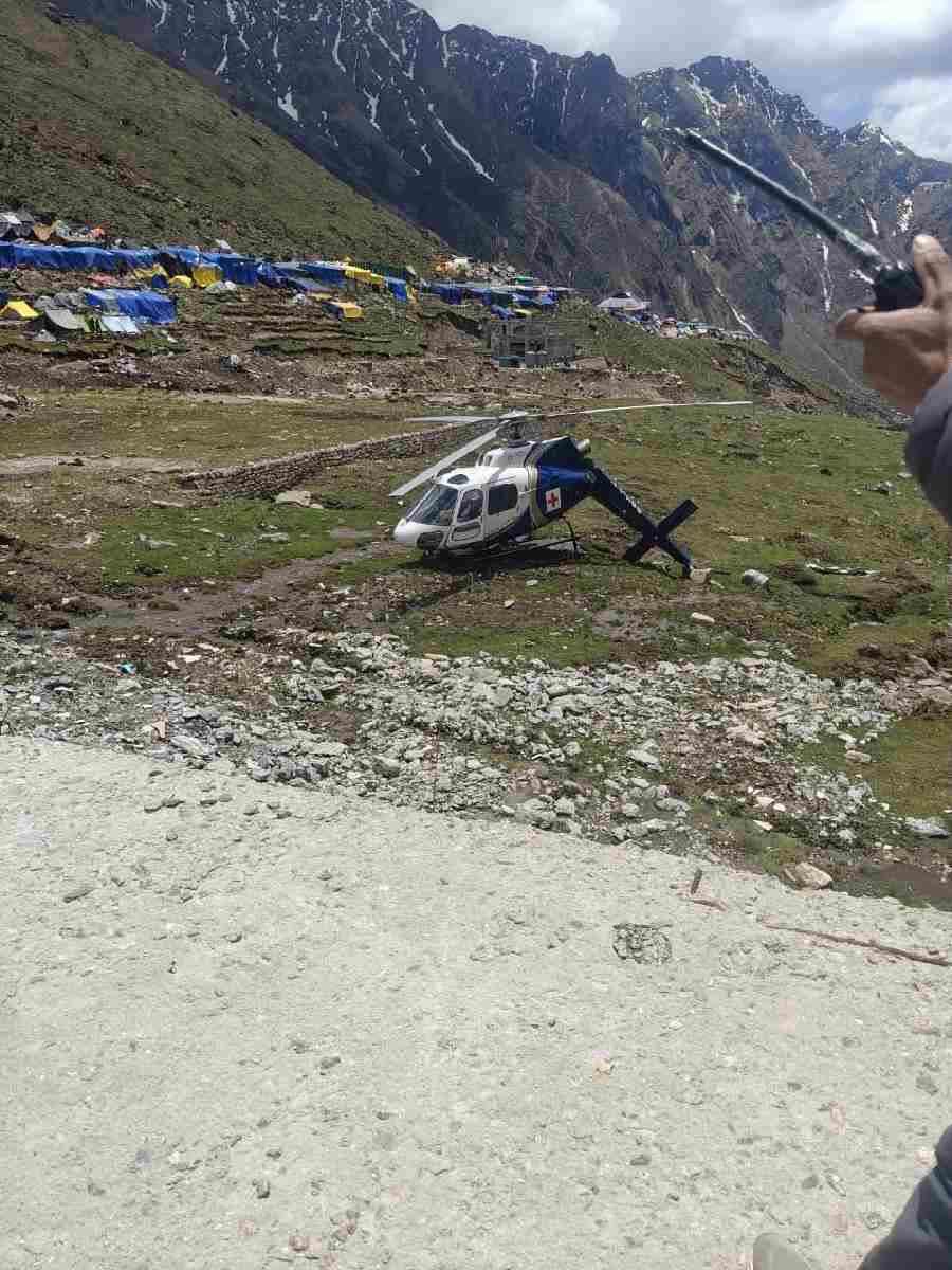 मरीज को लेने गया एम्स हॉस्पिटल का हेली केदारनाथ में हुआ दुर्घटना ग्रस्त