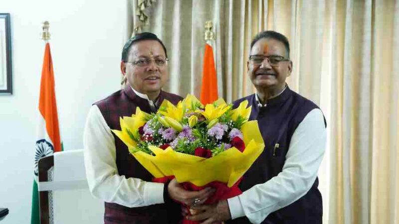 मुख्यमंत्री धामी को चार वर्ष के कार्यकाल पूर्ण करने पर मंत्री गणेश जोशी ने दी बधाई शुभकामनाएं