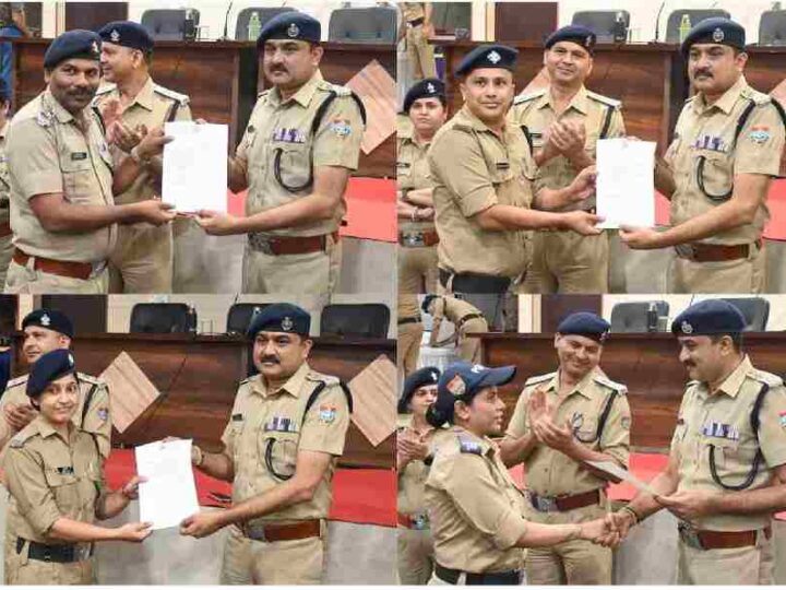 उत्कृष्ट कार्य करने वाले 169 पुलिस कर्मियों को एसएसपी ने प्रशस्ति पत्र देकर किया सम्मानित