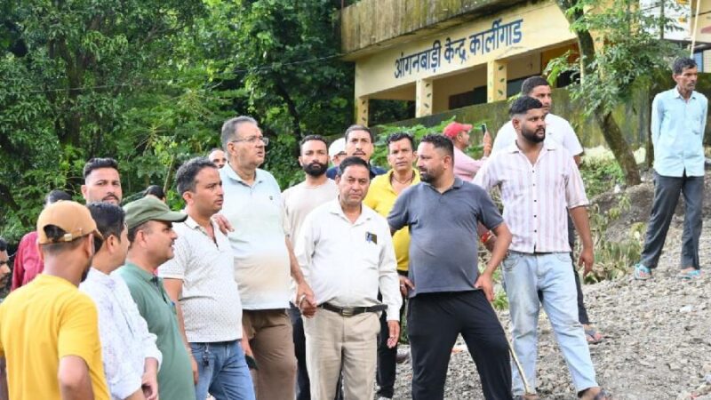 आपदा प्रभावित क्षेत्रों का निरीक्षण कर मंत्री जोशी ने दिए युद्धस्तर पर राहत कार्यों के निर्देश