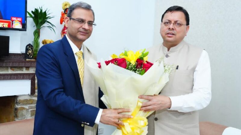 मुख्यमंत्री धामी से आरबीआई गवर्नर संजय मल्होत्रा ने की शिष्टाचार भेंट, राज्य के आर्थिक विकास, बैंकिंग विस्तार और डिजिटल वित्तीय समावेशन पर की चर्चा