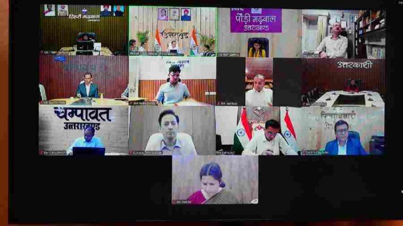 मुख्यमंत्री धामी ने शासन और पुलिस के वरिष्ठ अधिकारियों के साथ वर्चुअल माध्यम से जुड़कर दिए निर्देश, बरसात के बाद पुनर्निर्माण कार्यों में तेजी लाने और चारधाम यात्रा को सुचारु कराने पर दिया जोर,  आपदा प्रबंधन, कानून व्यवस्था और जनसुविधाओं पर विशेष ध्यान दिया जाए – मुख्यमंत्री