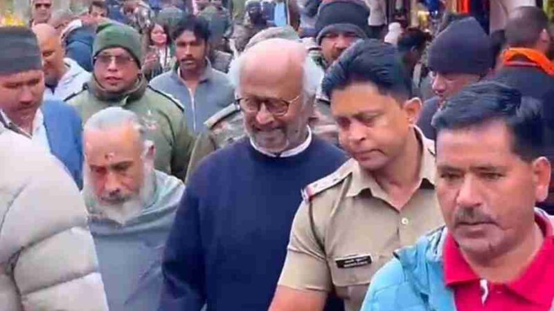 श्री बदरीनाथ धाम दर्शन को पहुंचे सुपर स्टार रजनीकांत