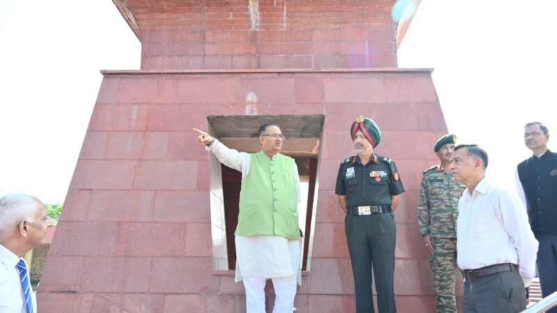 सैनिक कल्याण मंत्री गणेश जोशी ने सैन्यधाम का किया निरीक्षण, निर्माण कार्य की प्रगति का लिया जायजा