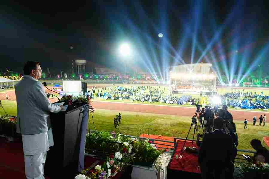 मुख्यमंत्री धामी ने महाराणा प्रताप स्पोर्ट्स कॉलेज, (देहरादून) में आयोजित अखिल भारतीय वन खेलकूद प्रतियोगिता 2025 में बतौर मुख्य अतिथि किया प्रतिभाग