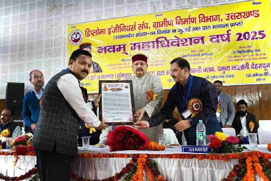 डिप्लोमा इंजीनियर्स संघ, ग्रामीण निर्माण विभाग, उत्तराखण्ड के दो दिवसीय नवम् महाधिवेशन, बुनियादी ढांचे के निर्माण में इंजीनियरों का योगदान महत्वपूर्ण: महाराज