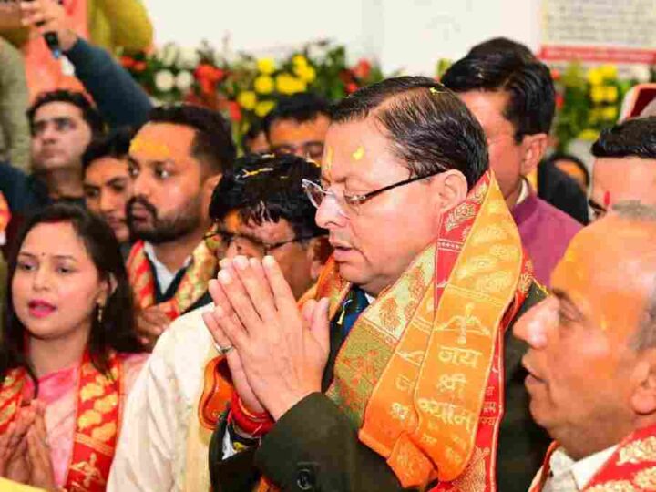 मुख्यमंत्री ने विकासनगर में श्री खाटू श्याम धाम में प्राण प्रतिष्ठा महोत्सव के अवसर पर आयोजित कार्यक्रम में किया प्रतिभाग, मुख्यमंत्री ने श्री खाटू श्याम धाम में पूजा-अर्चना कर प्रदेश में खुशहाली की कामना की