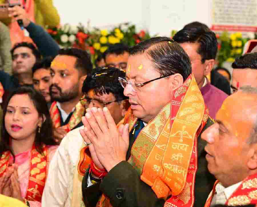 मुख्यमंत्री ने विकासनगर में श्री खाटू श्याम धाम में प्राण प्रतिष्ठा महोत्सव के अवसर पर आयोजित कार्यक्रम में किया प्रतिभाग, मुख्यमंत्री ने श्री खाटू श्याम धाम में पूजा-अर्चना कर प्रदेश में खुशहाली की कामना की