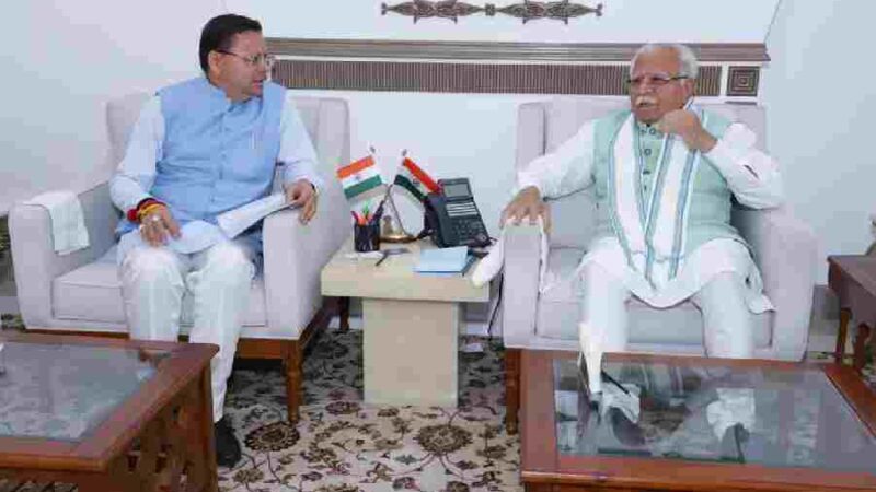 मुख्यमंत्री ने केंद्रीय ऊर्जा एवं आवास मंत्री से भेंट कर राज्य से संबंधित विभिन्न विषयों पर की चर्चा