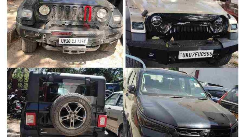 वीकेंड पर दून पुलिस ने उतारा थार सवारों का खुमार, ड्रंक एंड ड्राइव व यातायात नियमो के उल्लंघन पर कई काली थार सहित दर्जनों वाहनो को पुलिस ने किया सीज