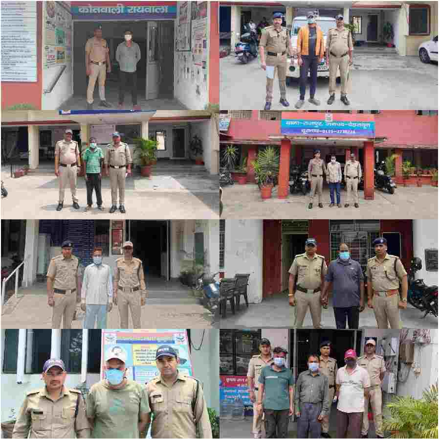 वारंटियों के विरूद्ध दून पुलिस की ताबडतोड कार्यवाही, अलग-अलग थाना क्षेत्रों में पुलिस द्वारा 16 वारंटियों को किया गिरफ्तार