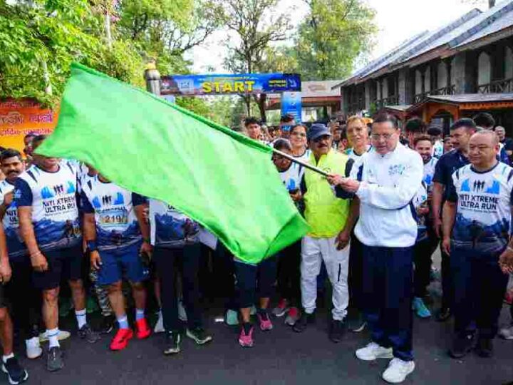 मुख्यमंत्री धामी ने नीति एक्सट्रीम अल्ट्रा रन 2026 के काउंटडाउन रन को किया फ्लैग ऑफ