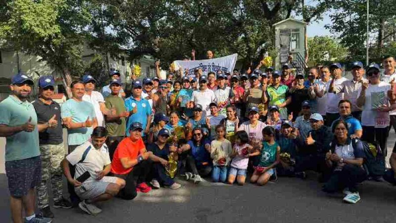 सचिवालय में रन फॉर हेल्थ दौड़ में कार्मिकों ने दिखाया दम-खम