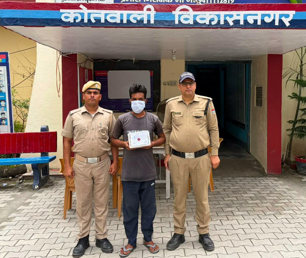 मंदिर में हुई चोरी की घटना का 24 घण्टे में दून पुलिस ने किया खुलासा, एक अभियुक्त गिरफ्तार
