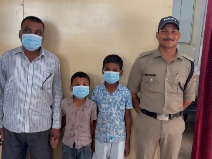 ऋषिकेश क्षेत्र से गुम हुए 2 मासूमों को पुलिस ने मिलाया परिवार से