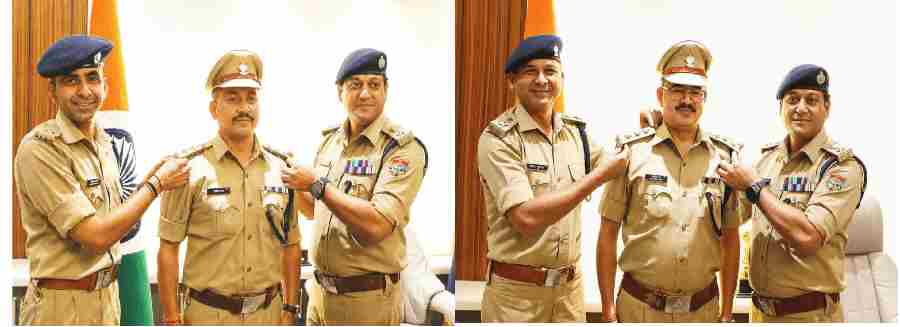 पदोन्नत अधिकारियों के सम्मान में किया गया पिपिंग सेरेमनी का आयोजन, एसएसपी देहरादून ने पदोन्नत पुलिस अधिकारियों को पदोन्नति पद के अलंकरण से किया अलंकृत