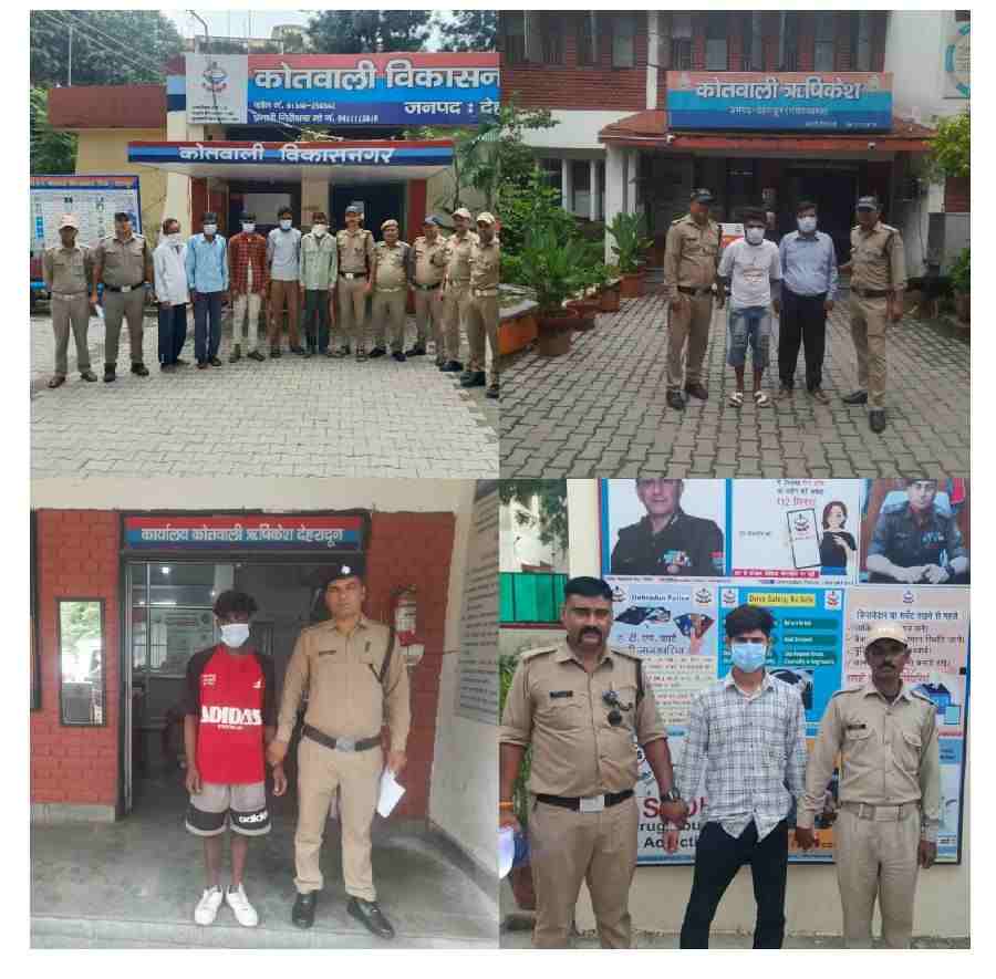 वारंटियों के विरूद्ध दून पुलिस की ताबडतोड कार्यवाही, अलग-अलग थाना क्षेत्रों से 12 वारंटियों को किया गिरफ्तार