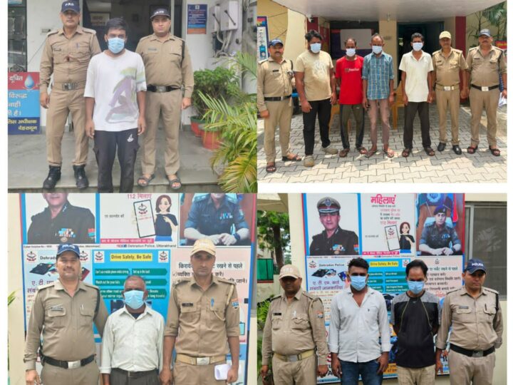वारंटियों के विरूद्ध दून पुलिस की ताबड़तोड़ कार्यवाही, विभिन्न प्रकरणों में फरार चल रहे 15 वारंटियों को विगत 2 दिनों में किया गिरफ्तार