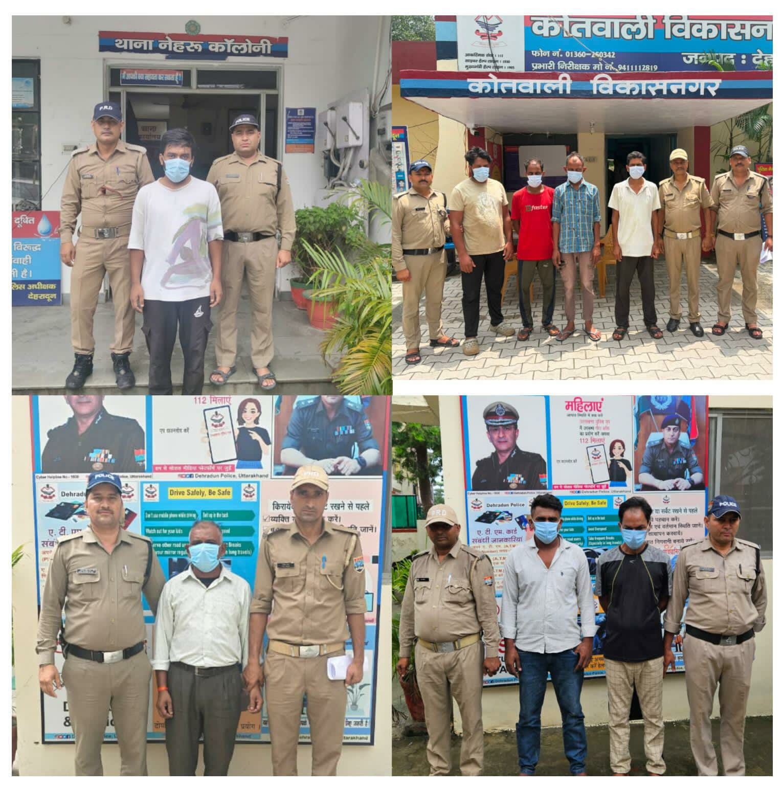वारंटियों के विरूद्ध दून पुलिस की ताबड़तोड़ कार्यवाही, विभिन्न प्रकरणों में फरार चल रहे 15 वारंटियों को विगत 2 दिनों में किया गिरफ्तार