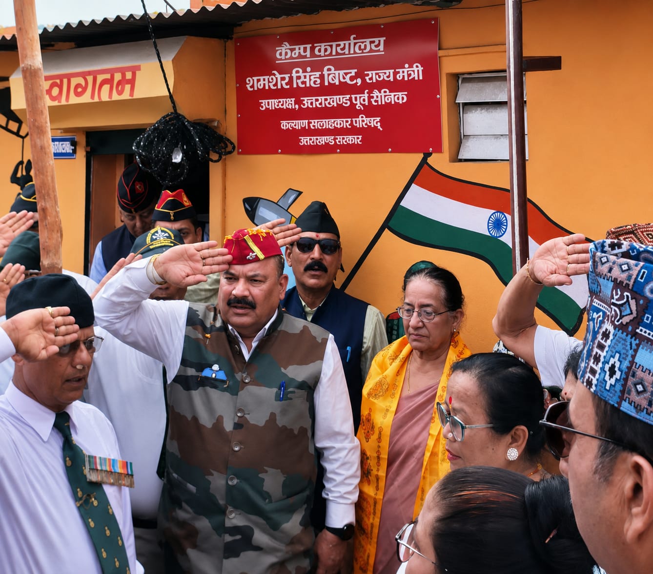 पूर्व सैनिकों ने हर्षोल्लास के साथ मनाया 80 वां स्वतंत्रता दिवस, देश की आजादी के लिए अपने प्राण न्यौछावर करने वाले शहीदों को किया नमन