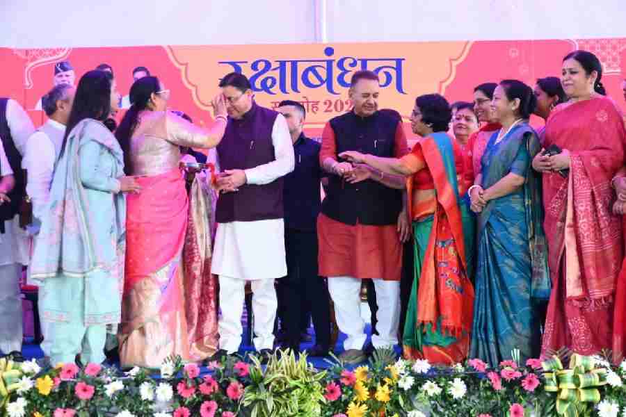 रक्षा बंधन समारोह में लगभग 20 हजार बहनों ने मंत्री गणेश जोशी की कलाई पर बांधा रक्षा सूत्र, 20 हजार बहनों का स्नेह और आशीर्वाद कैबिनेट मंत्री गणेश जोशी की जनसेवा का प्रमाण – मुख्यमंत्री