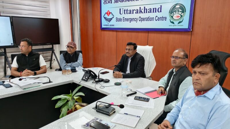 मुख्य सचिव ने एसईओसी से की स्थिति की समीक्षा, कहा-राज्य के नागरिकों की सुरक्षा सर्वोच्च प्राथमिकता 24×7 अलर्ट मोड पर रहें अधिकारीः मुख्य सचिव